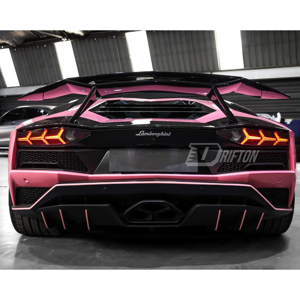 LP750 SV Style Dry Carbon Fiber Rear Spoiler Trunk Base Lid For Lamborghini Aventador LP700 2011-2015