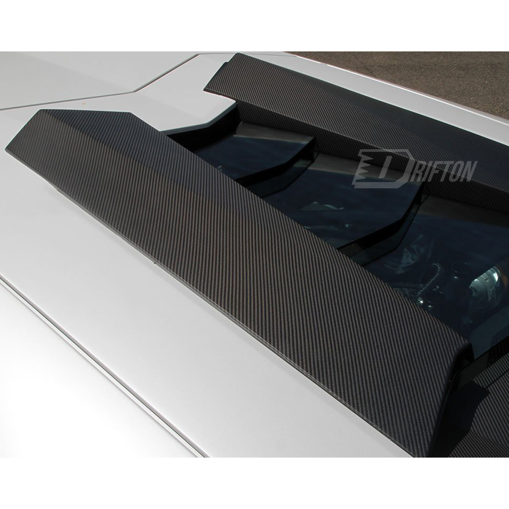 Novitec Style Dry Carbon Fiber Rear Engine Cover Side Air Scoops For Lamborghini Aventador & S  LP700 LP740 2011-2021