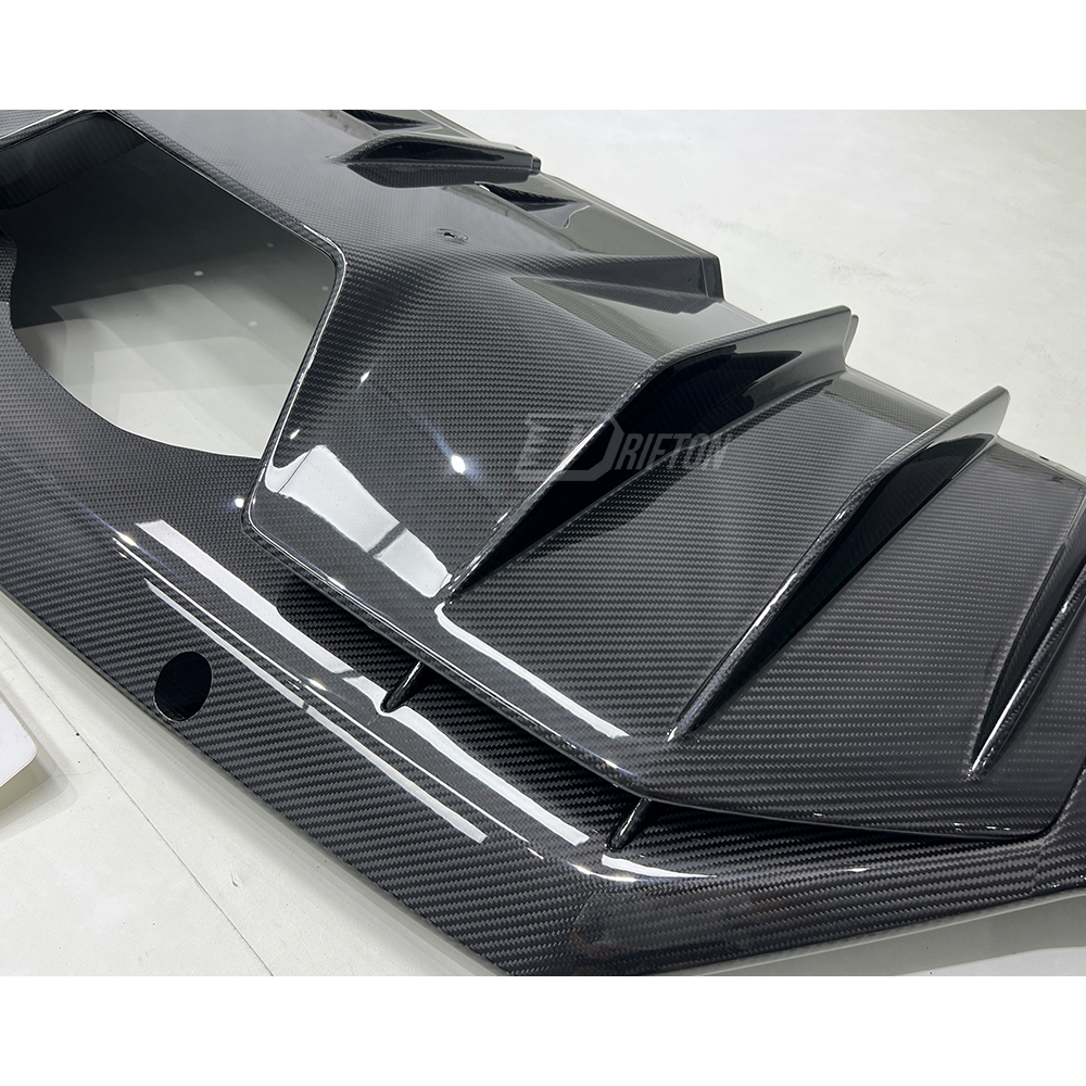 OEM Style Dry Carbon Fiber Rear Diffuser For Lamborghini Aventador S LP740 2016-2021