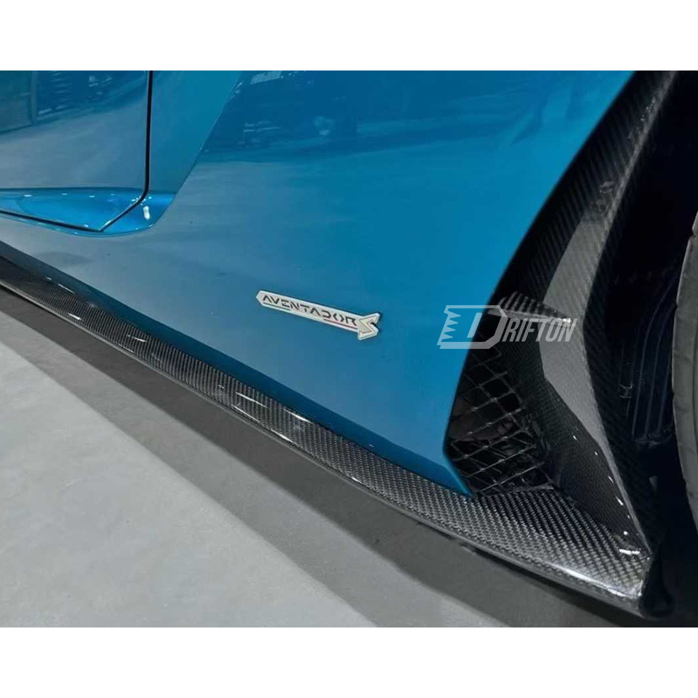 OEM Style Dry Carbon Fiber Side Skirts For Lamborghini Aventador S LP740 2016-2021
