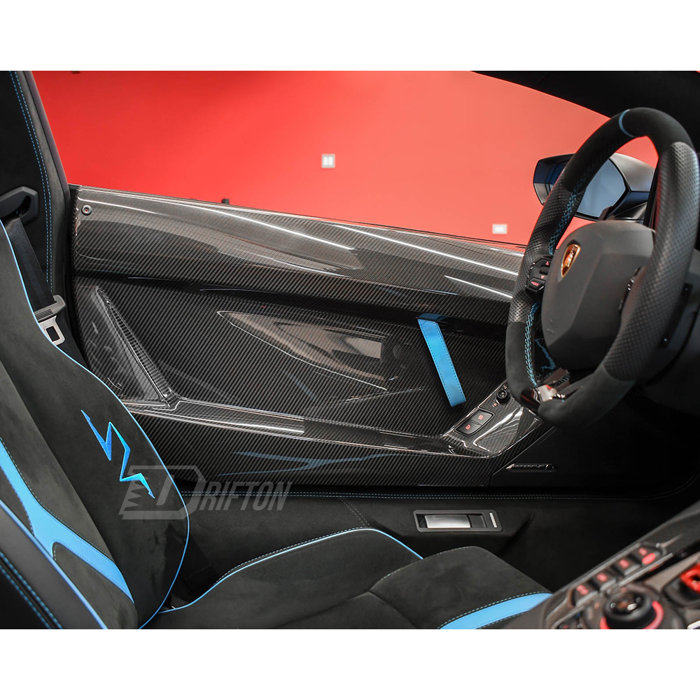 SVJ Style Dry Carbon Fiber Interiors Kits Door Panels For Lamborghini Aventador & S  LP700 LP740 2011-2021