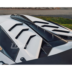 1016 Sytle Dry Carbon Fiber Roof Vent Air Scoops For Lamborghini Aventador SVJ LP770 2018-2021