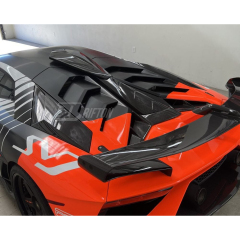 1016 Sytle Dry Carbon Fiber Roof Vent Air Scoops For Lamborghini Aventador SVJ LP770 2018-2021