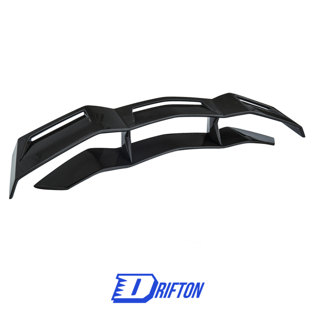 CMST Sytle Dry Carbon Fiber Rear Spoiler Wing With Base Lid For Lamborghini Aventador & S & SV LP700 LP740 LP750 2011-2021