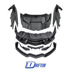 CMST Sytle Full Exposed Dry Carbon Fiber Front End Bumper Fenders Hood Combo For Lamborghini Aventador & S & SV  LP700 LP740 LP750 2011-2021