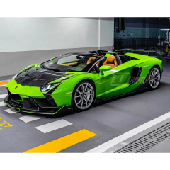 CMST Sytle Full Exposed Dry Carbon Fiber Front End Bumper Fenders Hood Combo For Lamborghini Aventador & S & SV  LP700 LP740 LP750 2011-2021