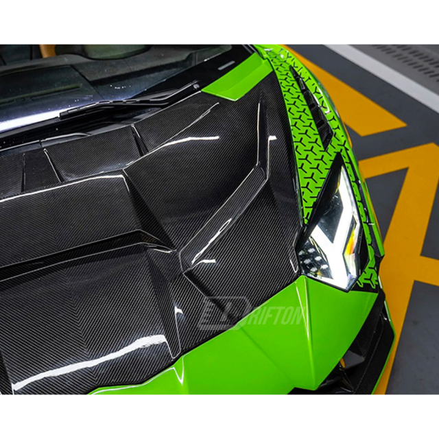 CMST Sytle Full Exposed Dry Carbon Fiber Front End Bumper Fenders Hood Combo For Lamborghini Aventador & S & SV  LP700 LP740 LP750 2011-2021