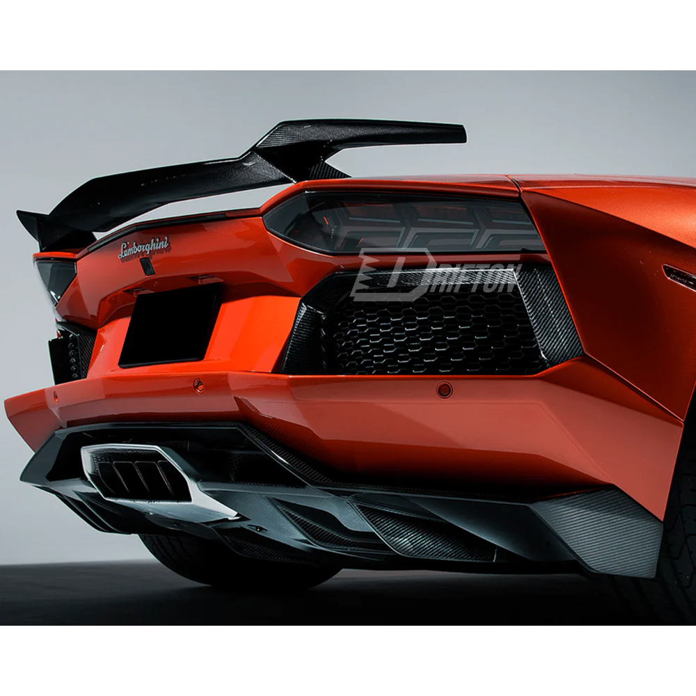 H-Vorsteiner Style Carbon Fiber Rear Spoiler Wing For Lamborghini Aventador & S & SV  LP700 LP740 LP750 2011-2021
