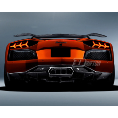 H-Vorsteiner Style Carbon Fiber Rear Spoiler Wing For Lamborghini Aventador & S & SV  LP700 LP740 LP750 2011-2021