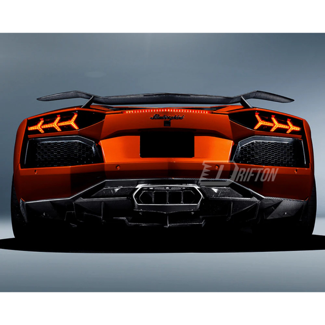 H-Vorsteiner Style Carbon Fiber Rear Spoiler Wing For Lamborghini Aventador & S & SV  LP700 LP740 LP750 2011-2021