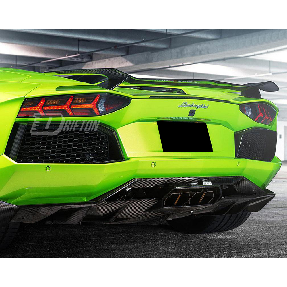 H-Vorsteiner Style Carbon Fiber Rear Spoiler Wing For Lamborghini Aventador & S & SV  LP700 LP740 LP750 2011-2021