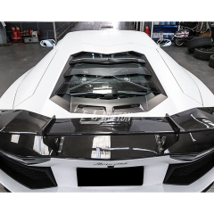 LP750 SV Style Dry Carbon Fiber Rear Spoiler Trunk Base Lid For Lamborghini Aventador LP700 2011-2015