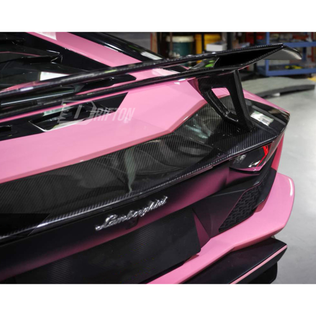 LP750 SV Style Dry Carbon Fiber Rear Spoiler Trunk Base Lid For Lamborghini Aventador LP700 2011-2015