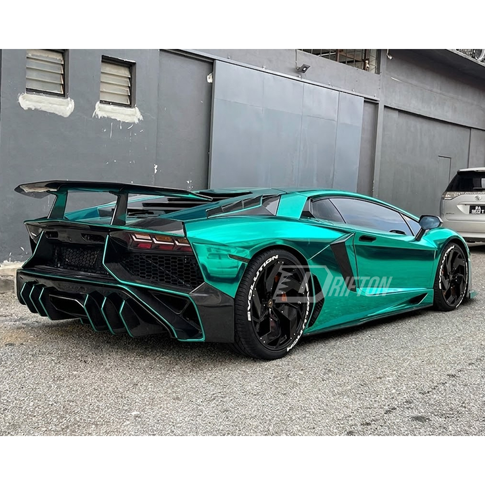 LP750 SV Style Dry Carbon Fiber Rear Spoiler Wing With Primerd Base Lid For Lamborghini Aventador & S & SV  LP700 LP740 LP750 2011-2021