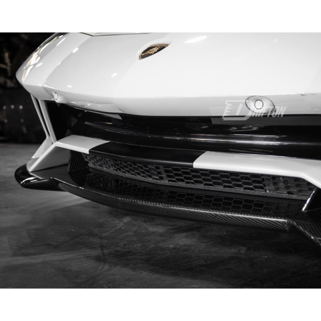 OEM Style Dry Carbon Fiber Front Lip For Lamborghini Aventador S LP740 2016-2021