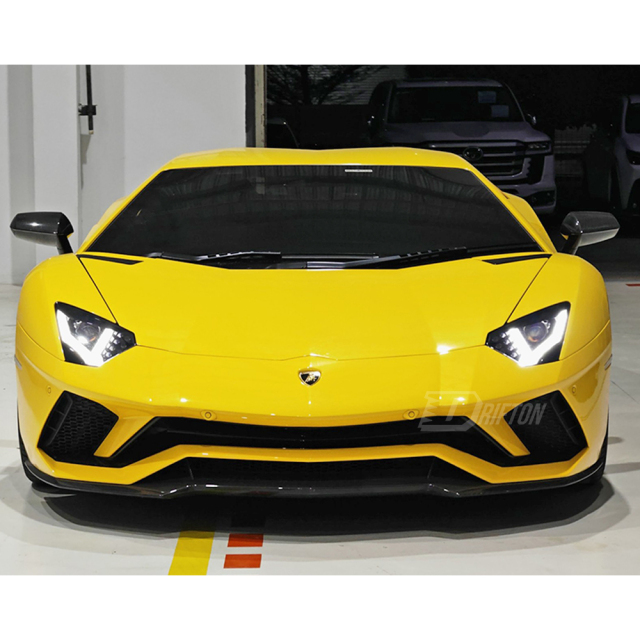 OEM Style Dry Carbon Fiber Front Lip For Lamborghini Aventador S LP740 2016-2021