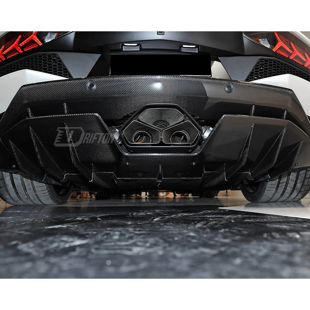 OEM Style Dry Carbon Fiber Rear Diffuser For Lamborghini Aventador S LP740 2016-2021