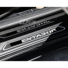 SVJ Sytle Dry Carbon Fiber Door Sills For Lamborghini Aventador LP700 2011-2015