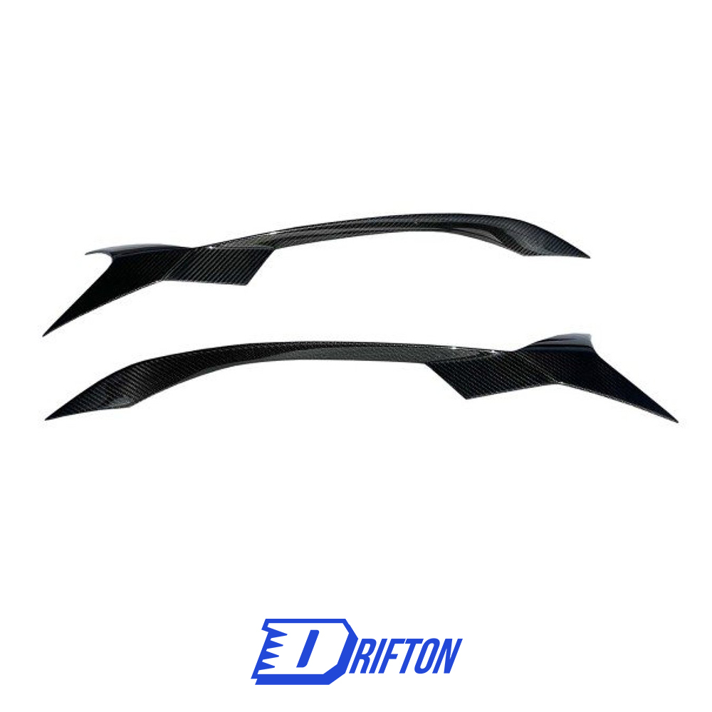 Novitec Style Dry Carbon Fiber Front Inlet Trims For Ferrari Roma 2020-2025