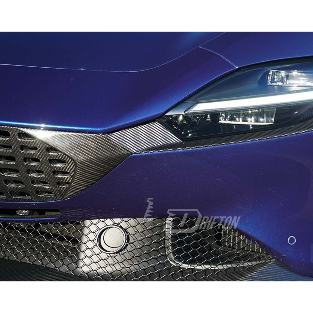Novitec Style Dry Carbon Fiber Front Inlet Trims For Ferrari Roma 2020-2025