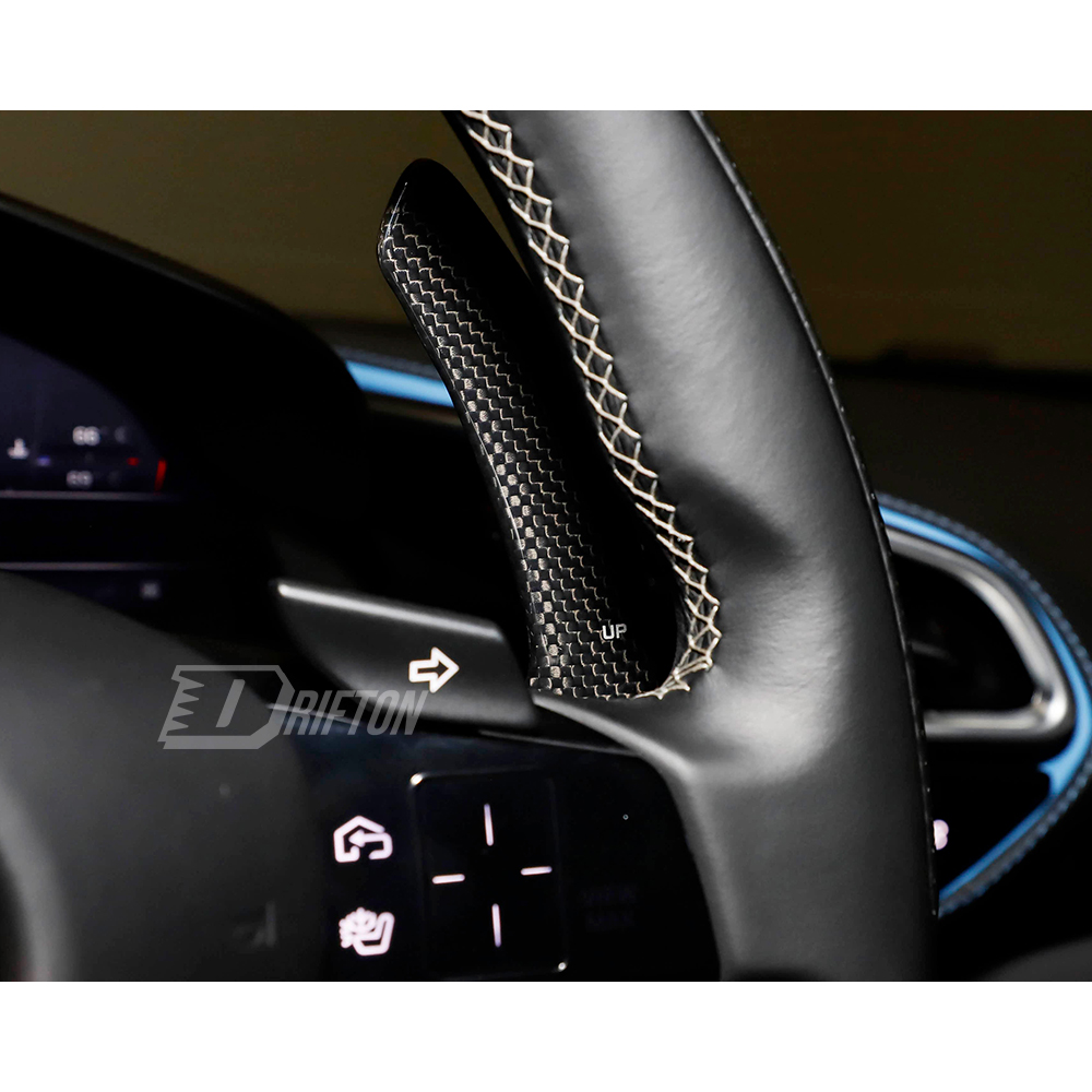Dry Carbon Fiber Interiors Kits Steering Wheel Gear Shift Paddle For Ferrari 296 GTB & GTS 2021-2025