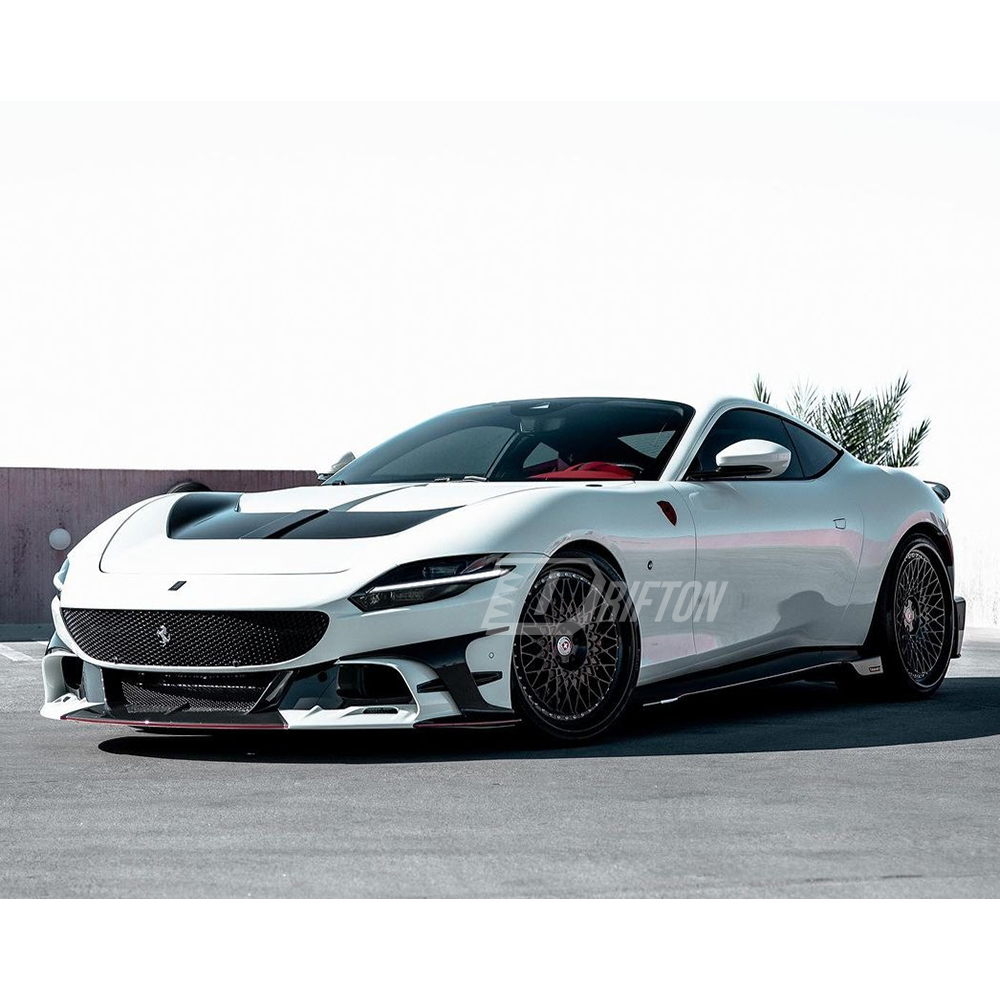 Mansory Style Dry Carbon Fiber Side Skirts For Ferrari Roma 2020-2025