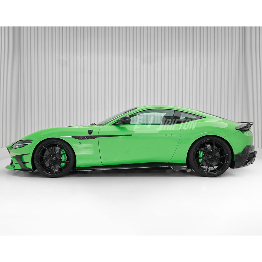 Mansory Style Dry Carbon Fiber Side Skirts For Ferrari Roma 2020-2025