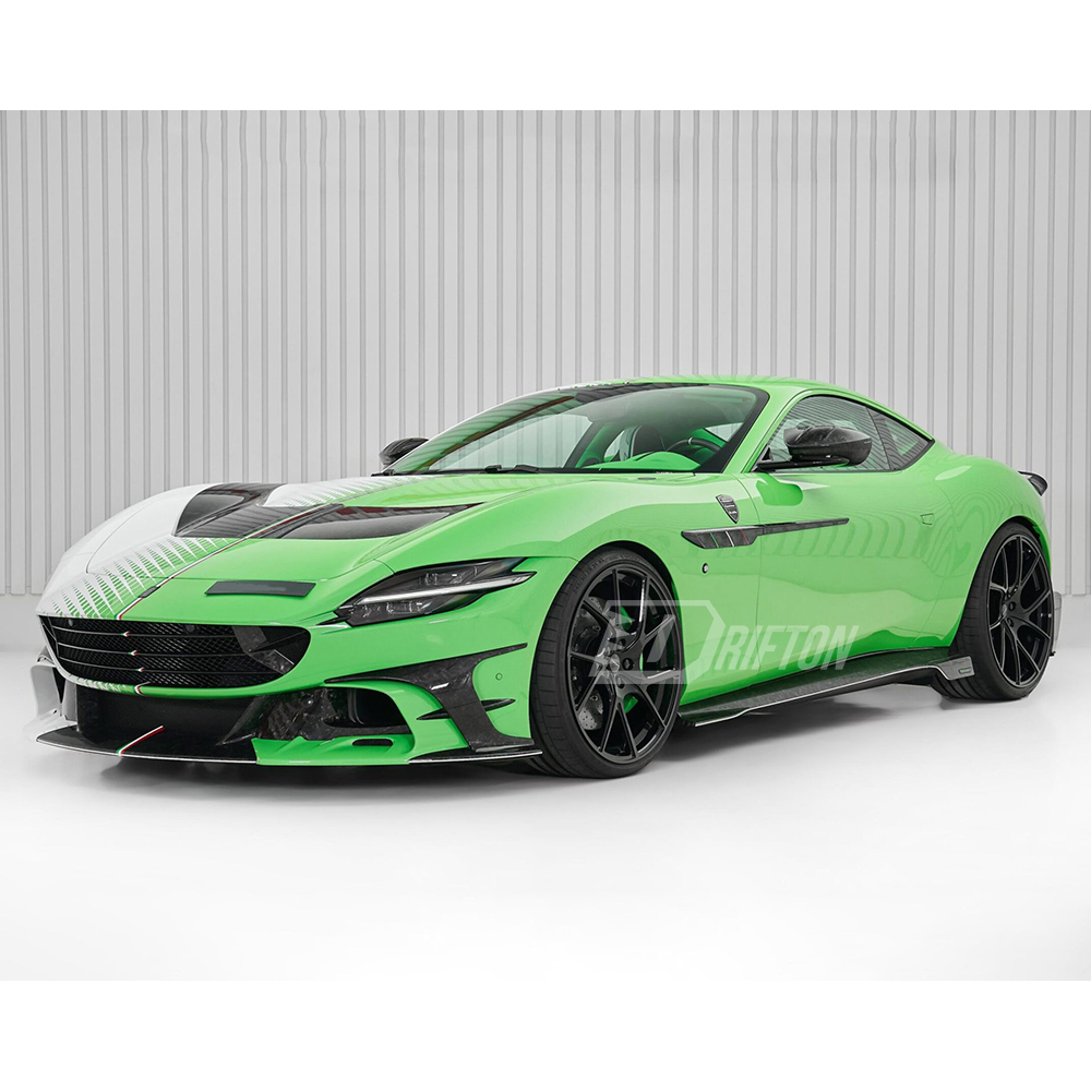Mansory Style Dry Carbon Fiber Side Skirts For Ferrari Roma 2020-2025