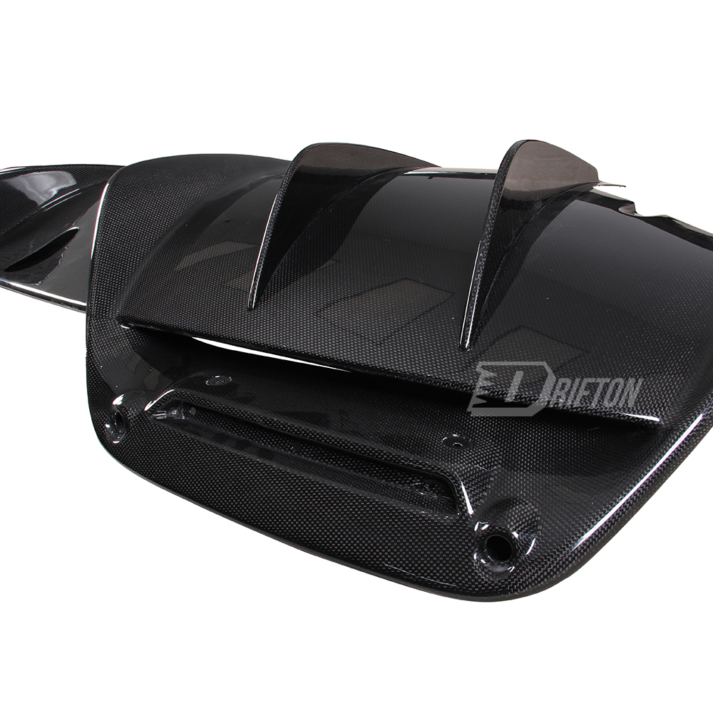 OEM Style Dry Carbon Fiber Rear Engine Cover For Ferrari 296 GTB 2021-2025