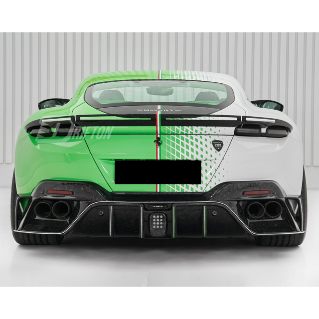 Mansory Style Dry Carbon Fiber Rear Bumper Diffuser For Ferrari Roma 2020-2025