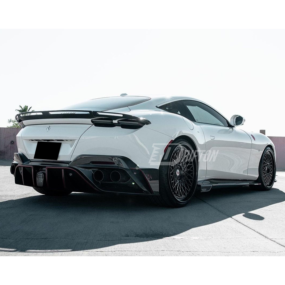 Mansory Style Dry Carbon Fiber Side Skirts For Ferrari Roma 2020-2025