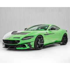 Mansory Style Dry Carbon Fiber Side Skirts For Ferrari Roma 2020-2025