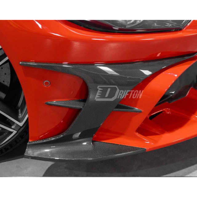 Mansory Style Partial Exposed Dry Carbon Fiber Front Bumper For Ferrari Roma 2020-2025