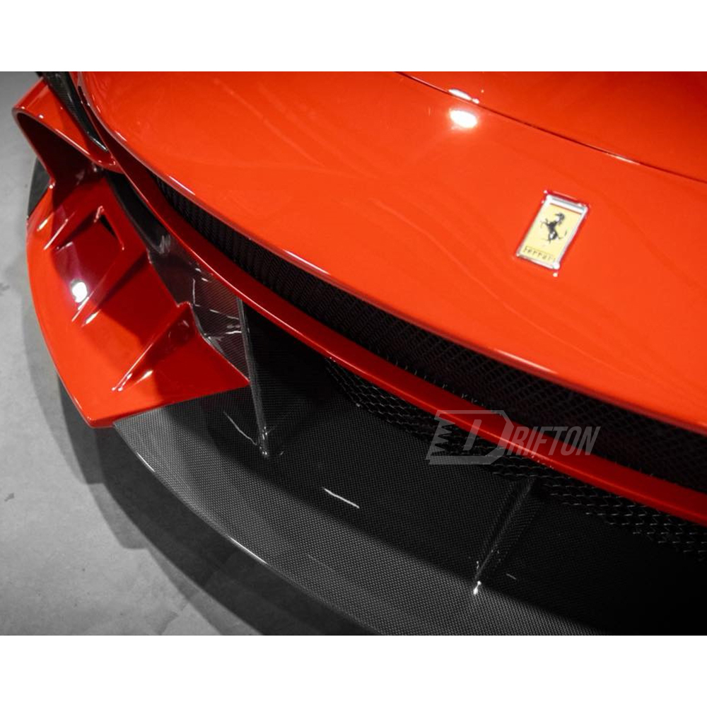 Mansory Style Partial Exposed Dry Carbon Fiber Front Bumper For Ferrari Roma 2020-2025