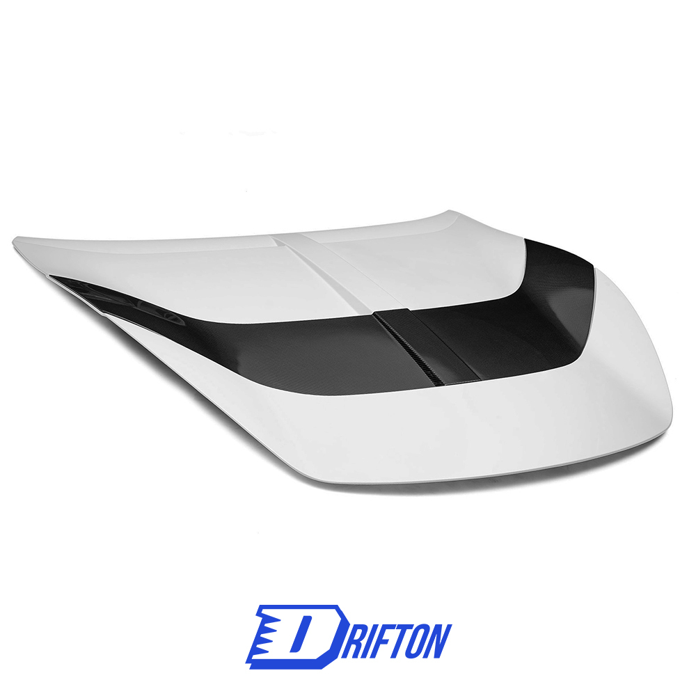 Mansory Style Partial Exposed Dry Carbon Fiber Hood Bonnet For Ferrari Roma 2020-2025