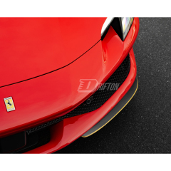Novitec Style Dry Carbon Fiber Front Splitters Lip For Ferrari 296 GTB & GTS 2021-2025