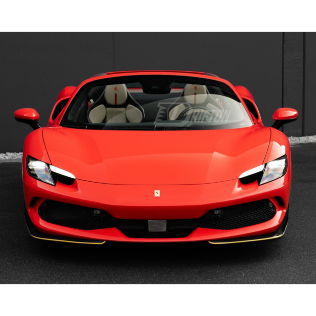 Novitec Style Dry Carbon Fiber Front Splitters Lip For Ferrari 296 GTB & GTS 2021-2025