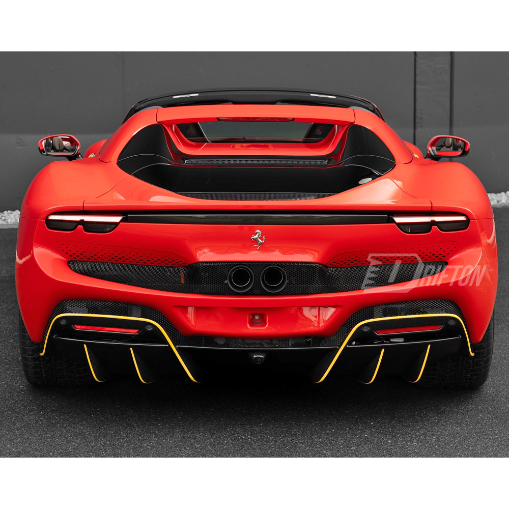 Novitec Style Dry Carbon Fiber Rear Diffuser For Ferrari 296 GTB & GTS 2021-2025