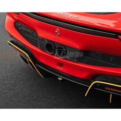 Novitec Style Dry Carbon Fiber Rear Diffuser For Ferrari 296 GTB & GTS 2021-2025