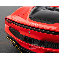 Novitec Style Dry Carbon Fiber Rear Spoiler Lower Lid For Ferrari 296 GTB & GTS 2021-2025