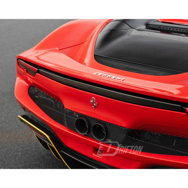 Novitec Style Dry Carbon Fiber Rear Spoiler Lower Lid For Ferrari 296 GTB & GTS 2021-2025