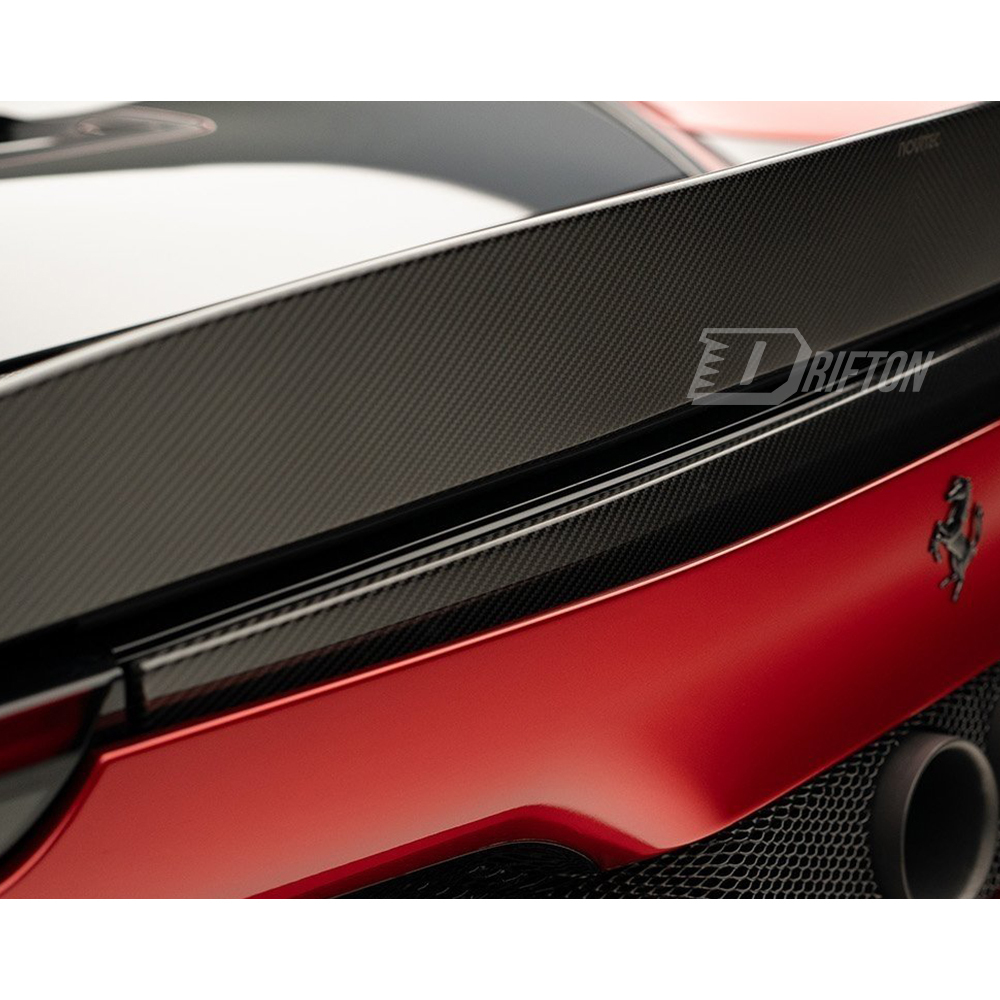 Novitec Style Dry Carbon Fiber Rear Spoiler Lower Lid For Ferrari 296 GTB & GTS 2021-2025
