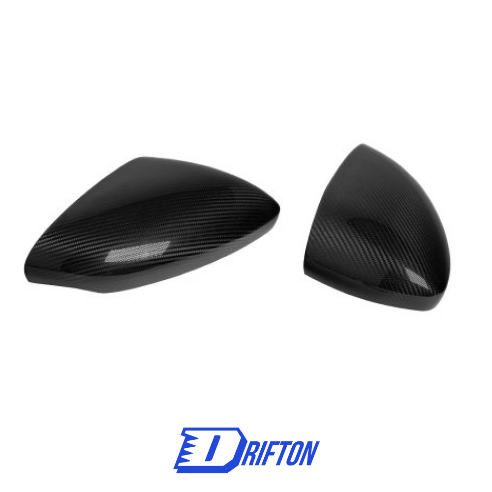 Novitec Style Dry Carbon Fiber Side Mirror Cover Caps For Ferrari 296 GTB & GTS 2021-2025