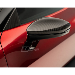Novitec Style Dry Carbon Fiber Side Mirror Cover Caps For Ferrari 296 GTB & GTS 2021-2025