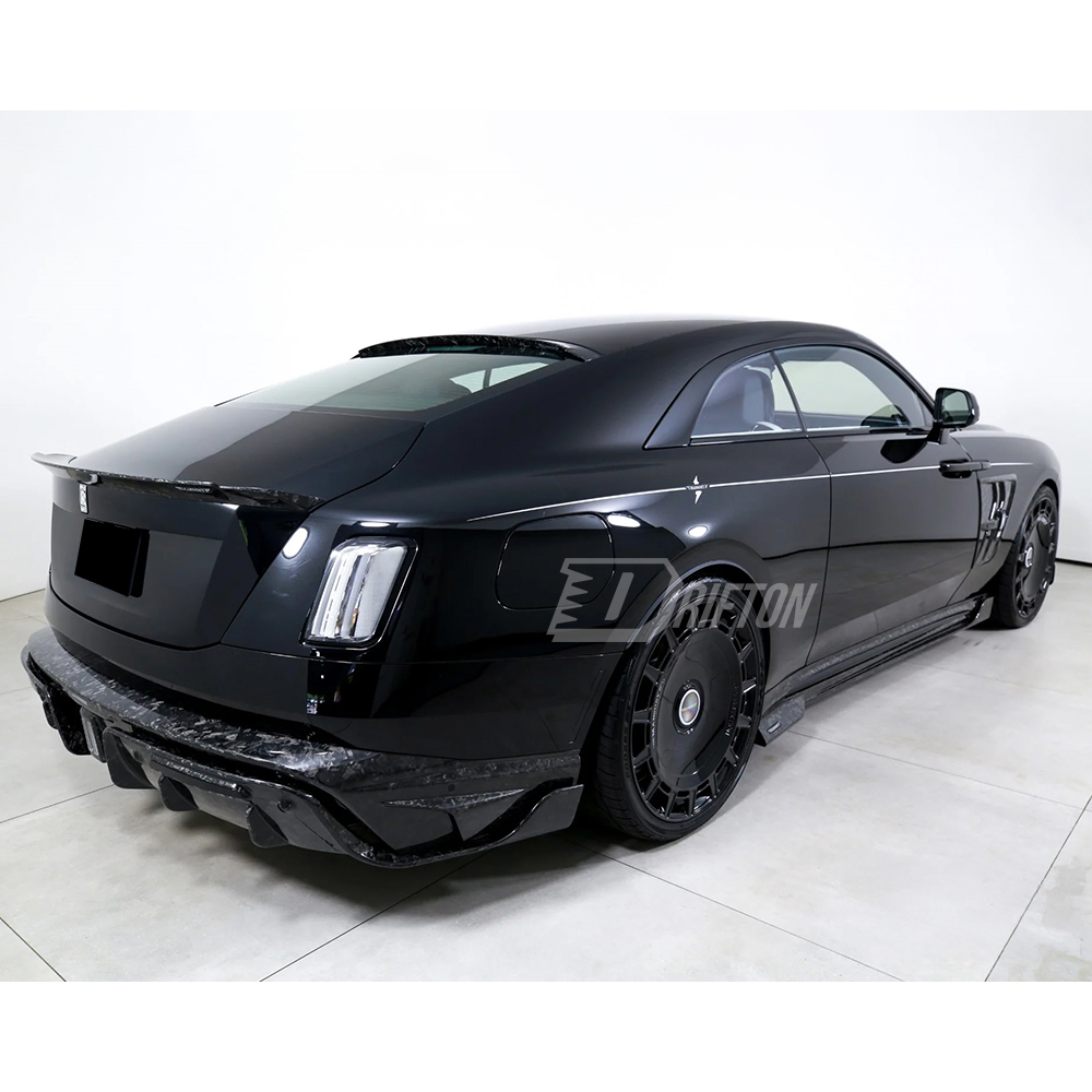 Mansory Style Dry Carbon Fiber Rear Trunk Spoiler Wing For Rolls Royce Spectre