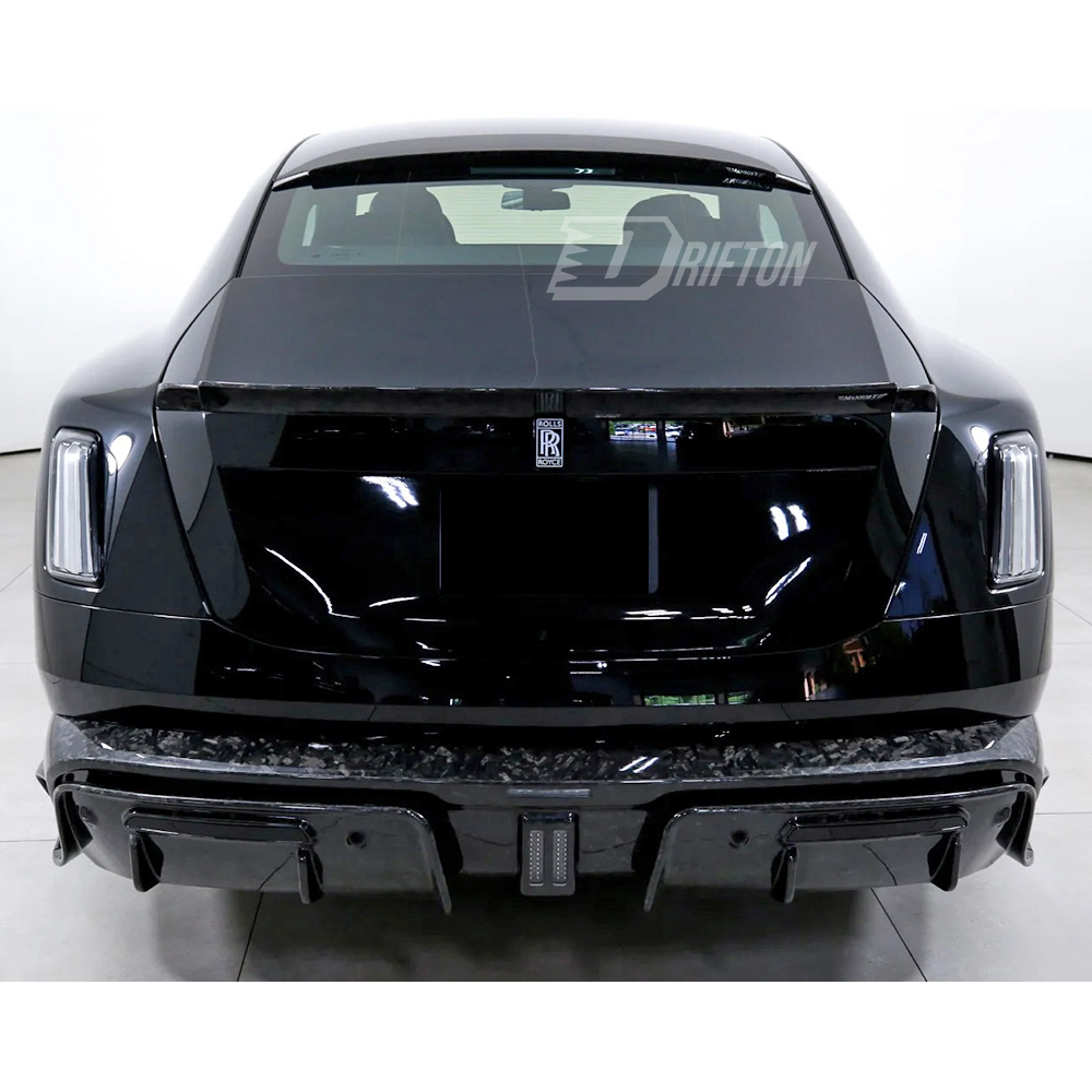 Mansory Style Dry Carbon Fiber Rear Trunk Spoiler Wing For Rolls Royce Spectre