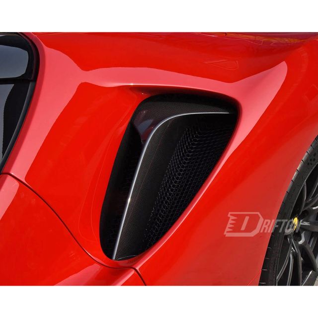 Dry Carbon Fiber Side Vents Air Intake Cover For Ferrari SF90 Stradale & Spider