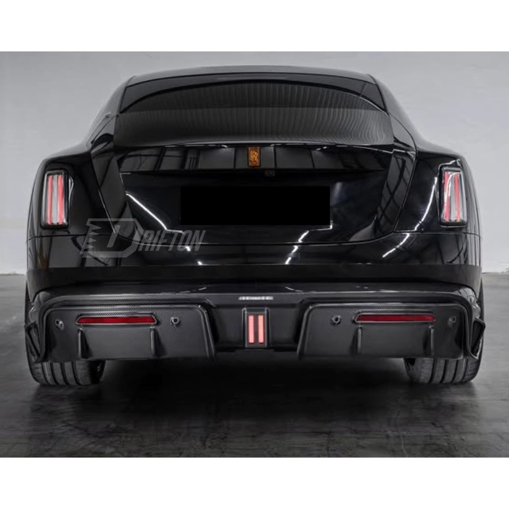 Mansory Style Dry Carbon Fiber Rear Diffuser For Rolls Royce Spectre