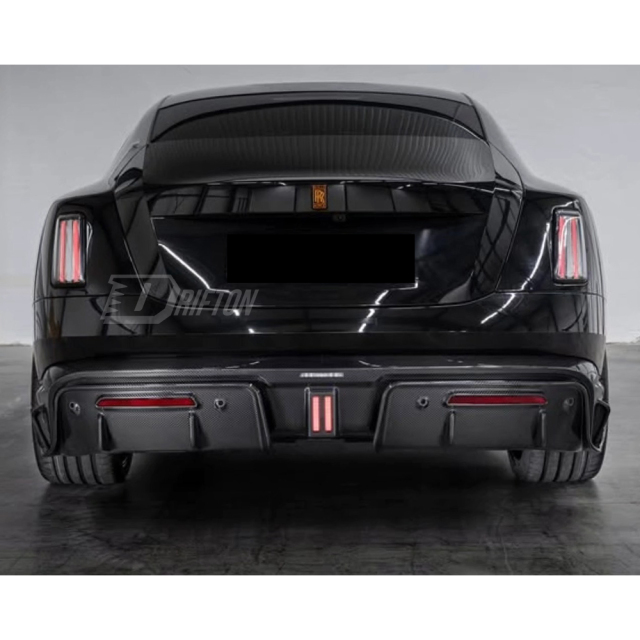 Mansory Style Dry Carbon Fiber Rear Diffuser For Rolls Royce Spectre