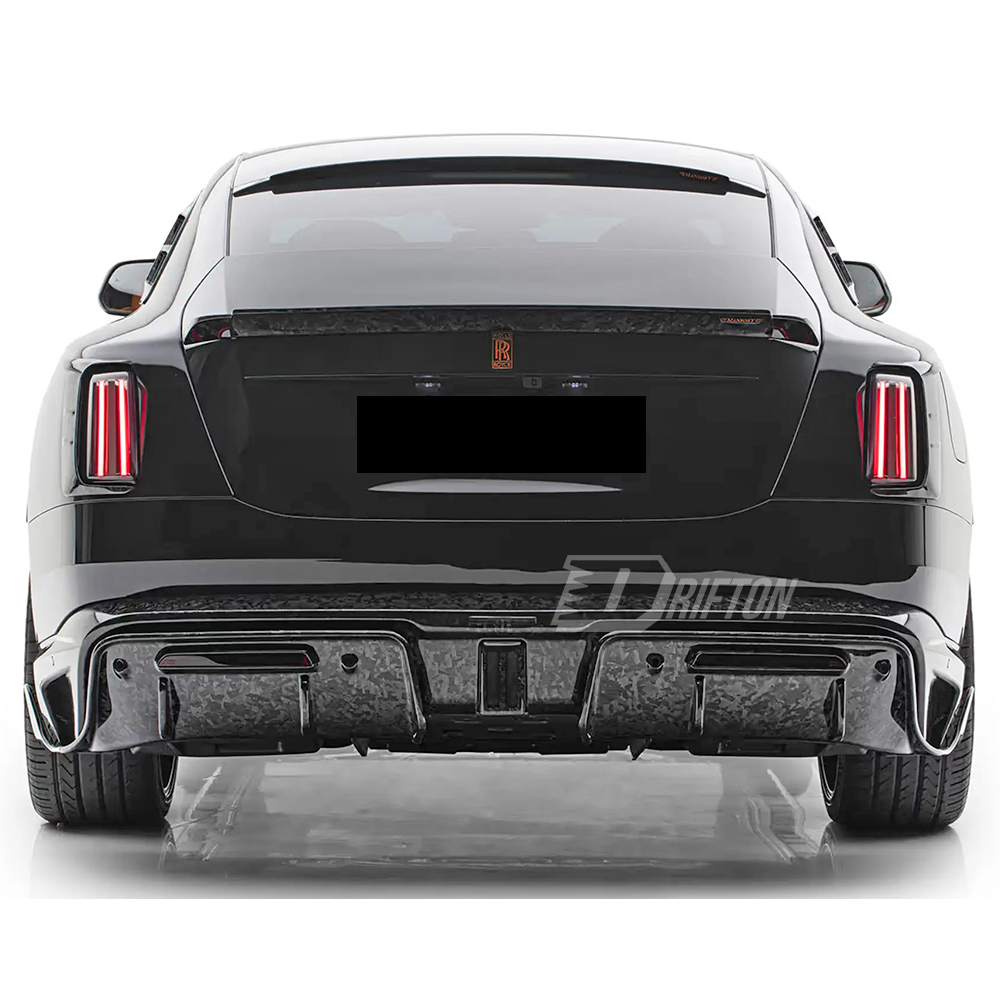 Mansory Style Dry Carbon Fiber Rear Trunk Spoiler Wing For Rolls Royce Spectre